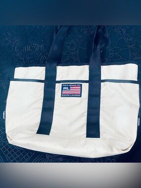 Polo Ralph Lauren Vintage Canvas medium size tote bag